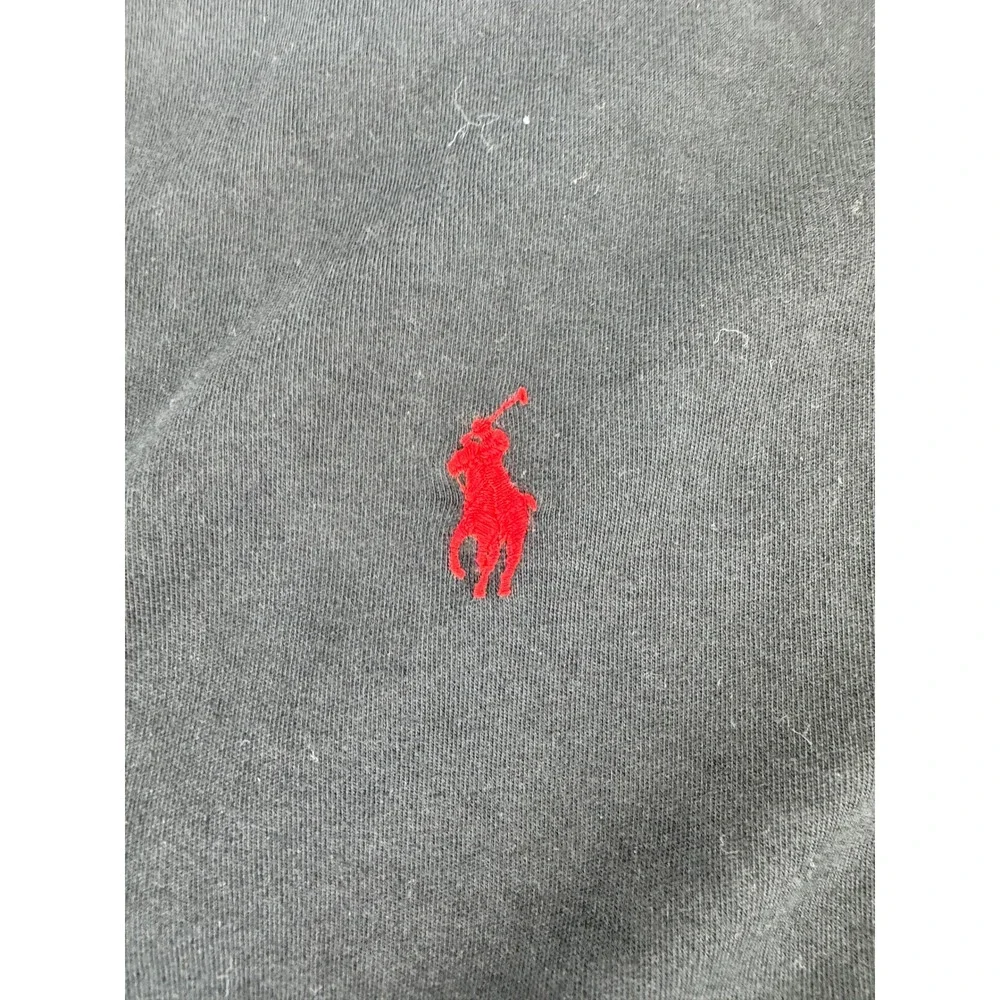Polo Ralph Lauren Performance Track Jacket Men‎ XL Black Red Trim Stripe Zip